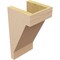 Ekena Millwork 6"W x 6"D x 12"H Wide Burlington Rough Cedar Woodgrain TimberThane Corbel, Primed Tan CORUR06X06X12BURRCPR - alternate 3